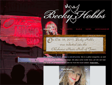 Tablet Screenshot of beckyhobbs.com